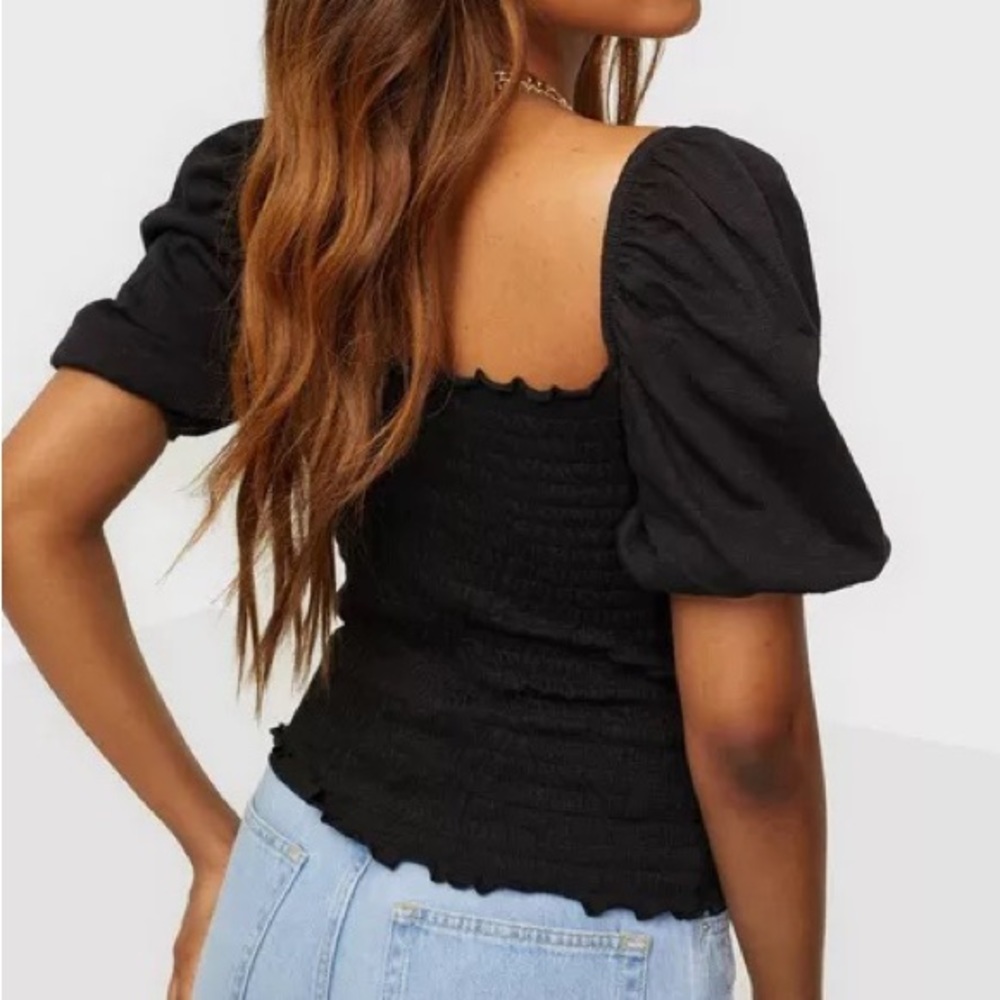 NWT ONLY Nalena Puff Smock Top - Picture 3 of 9